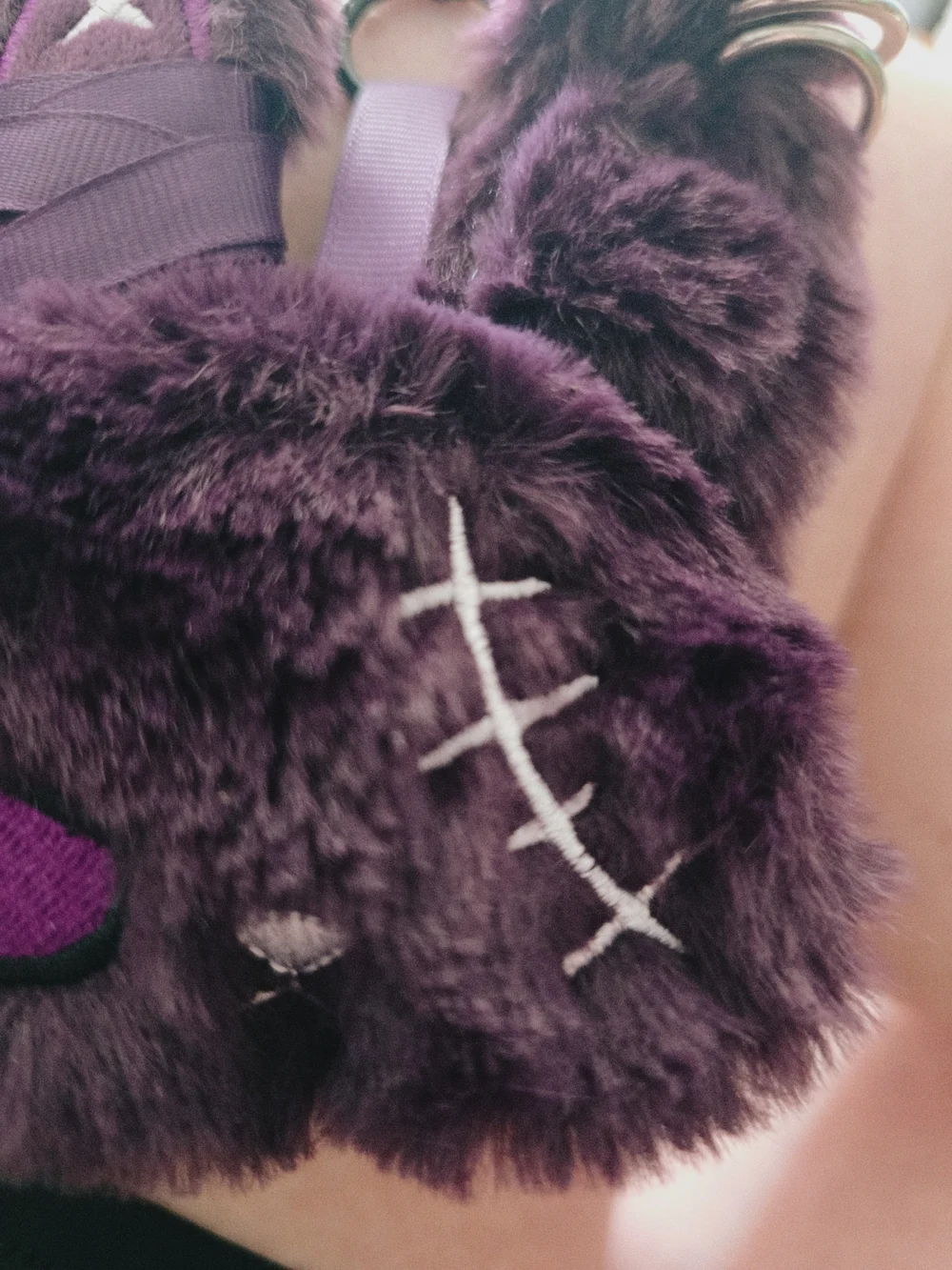 Plush Purple Bunny Bag Charm Keychain – Kids Accessories